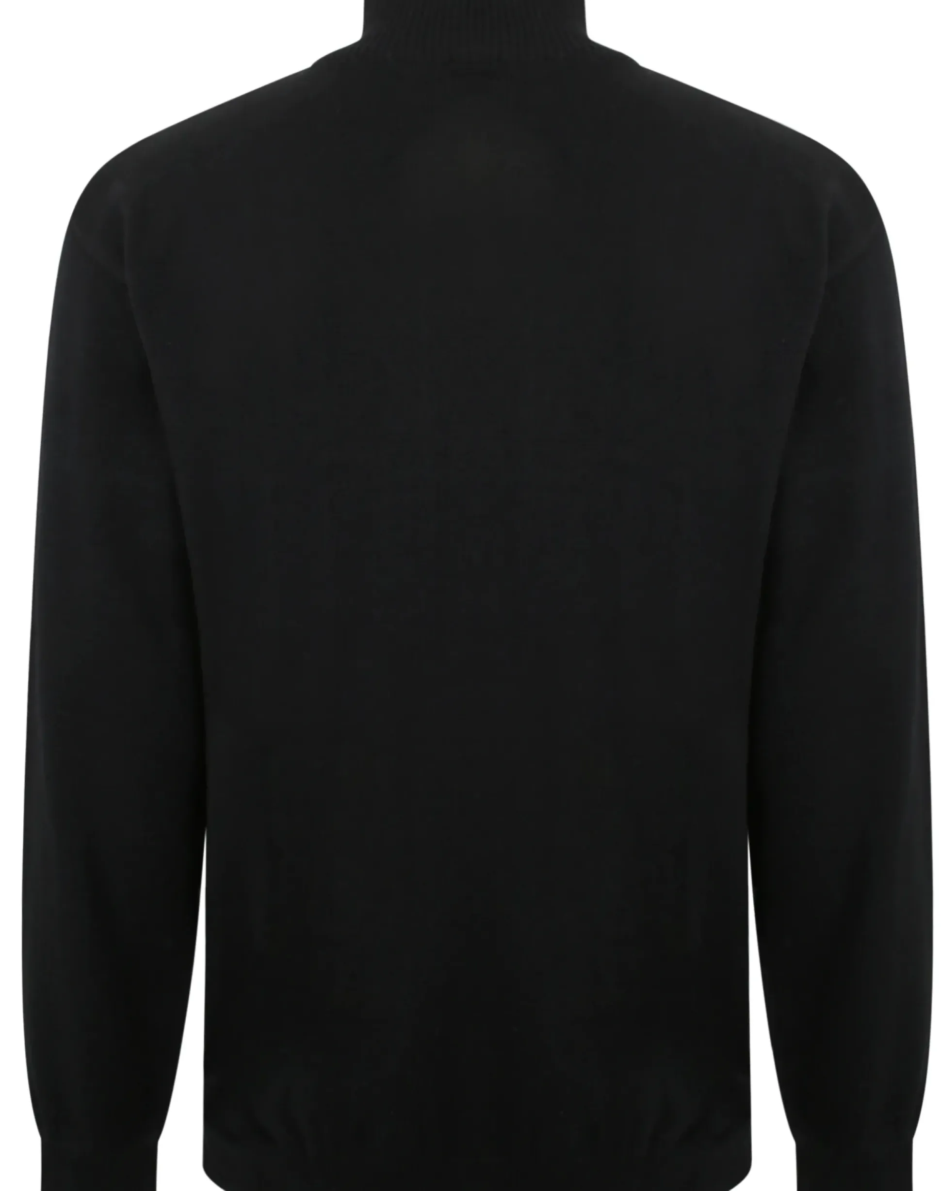 Bigdude Half Zip Knitted Jumper Black