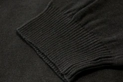Bigdude Half Zip Knitted Jumper Black