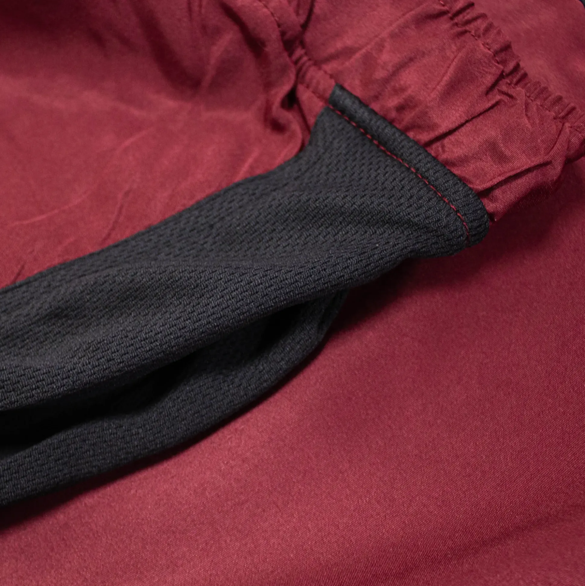 Bigdude Lightweight Active Gym Shorts Burgundy/Black