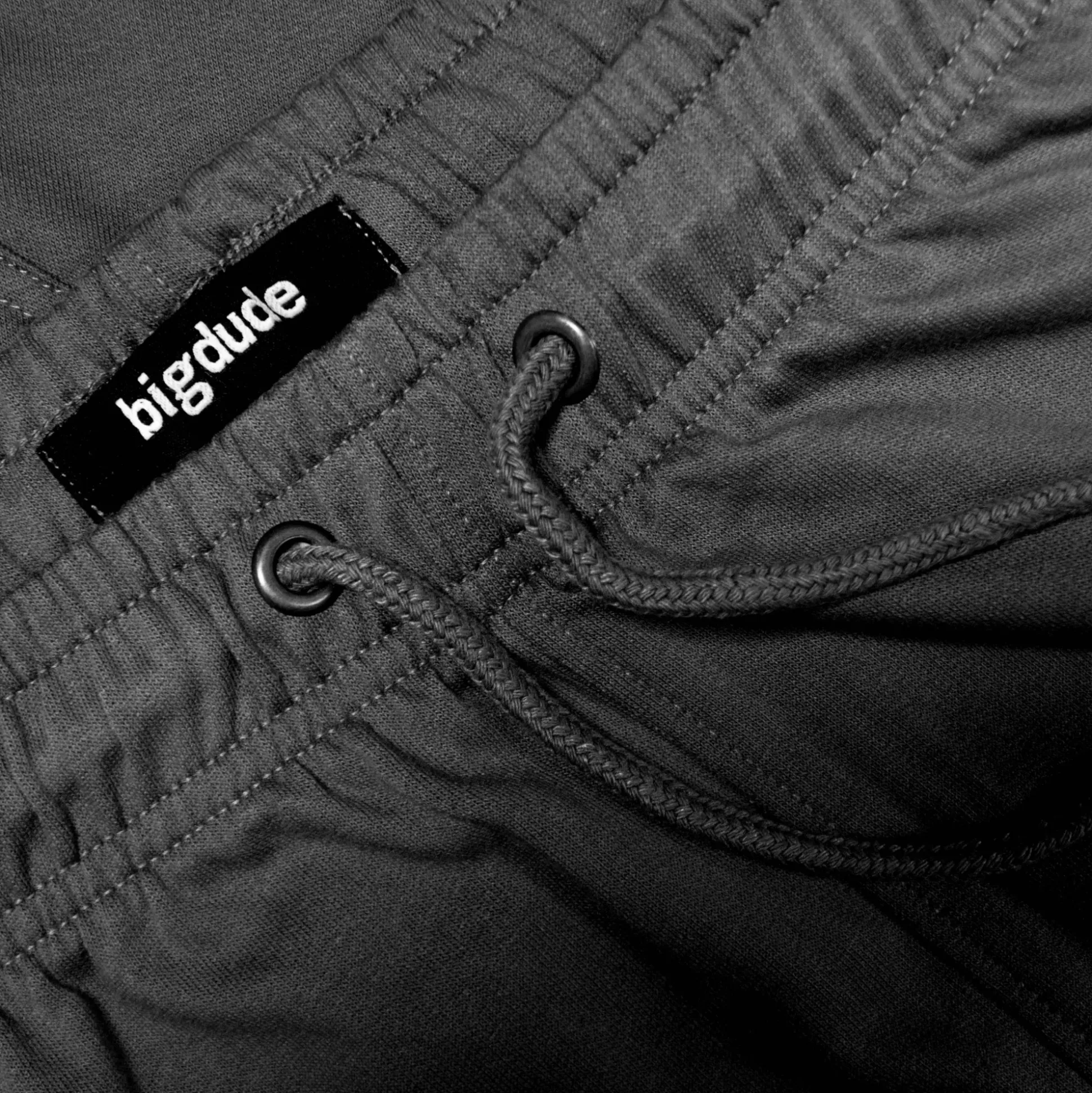 Bigdude Lightweight Cargo Joggers Black