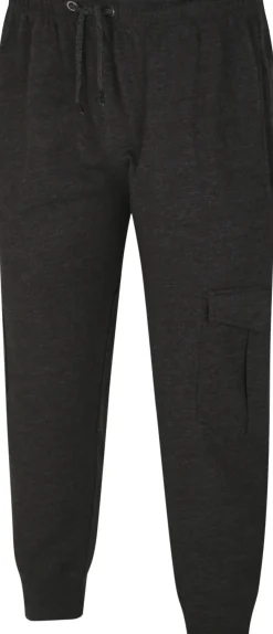 Bigdude Lightweight Cargo Joggers Charcoal