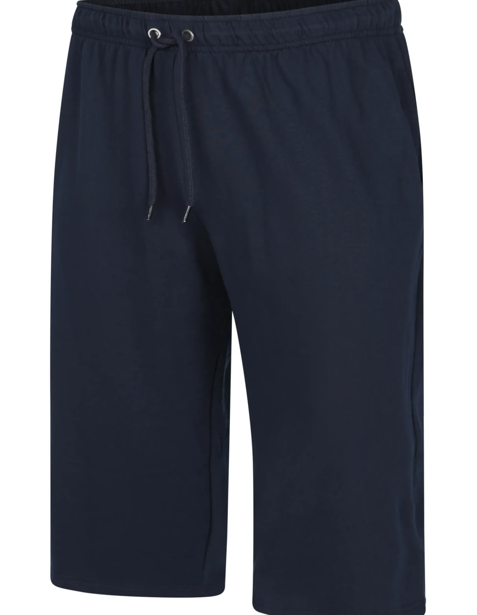 Bigdude Lightweight Cropped Loopback Joggers Navy