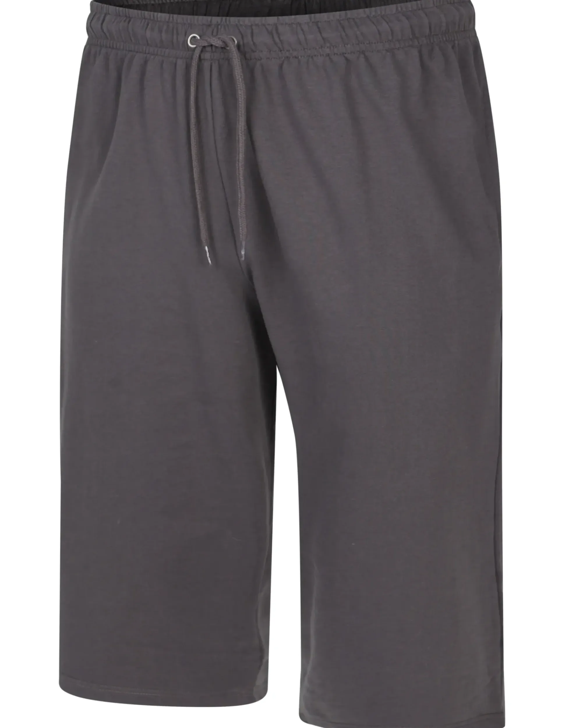 Bigdude Lightweight Cropped Loopback Joggers Charcoal