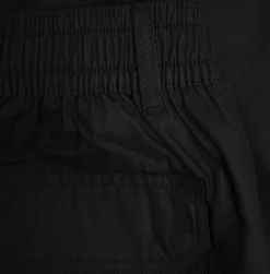 Bigdude Light Weight Elasticated Waist Cargo Shorts Black