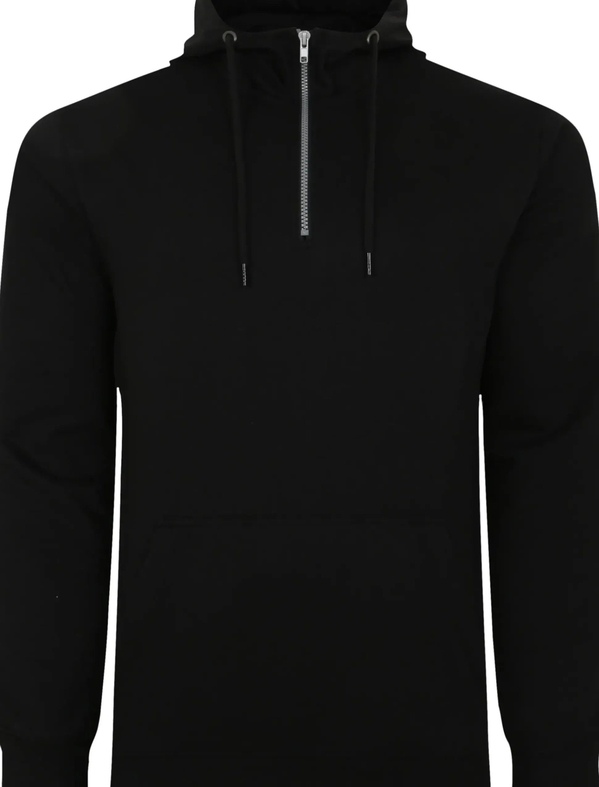 Bigdude Lightweight Half Zip Hoody Black