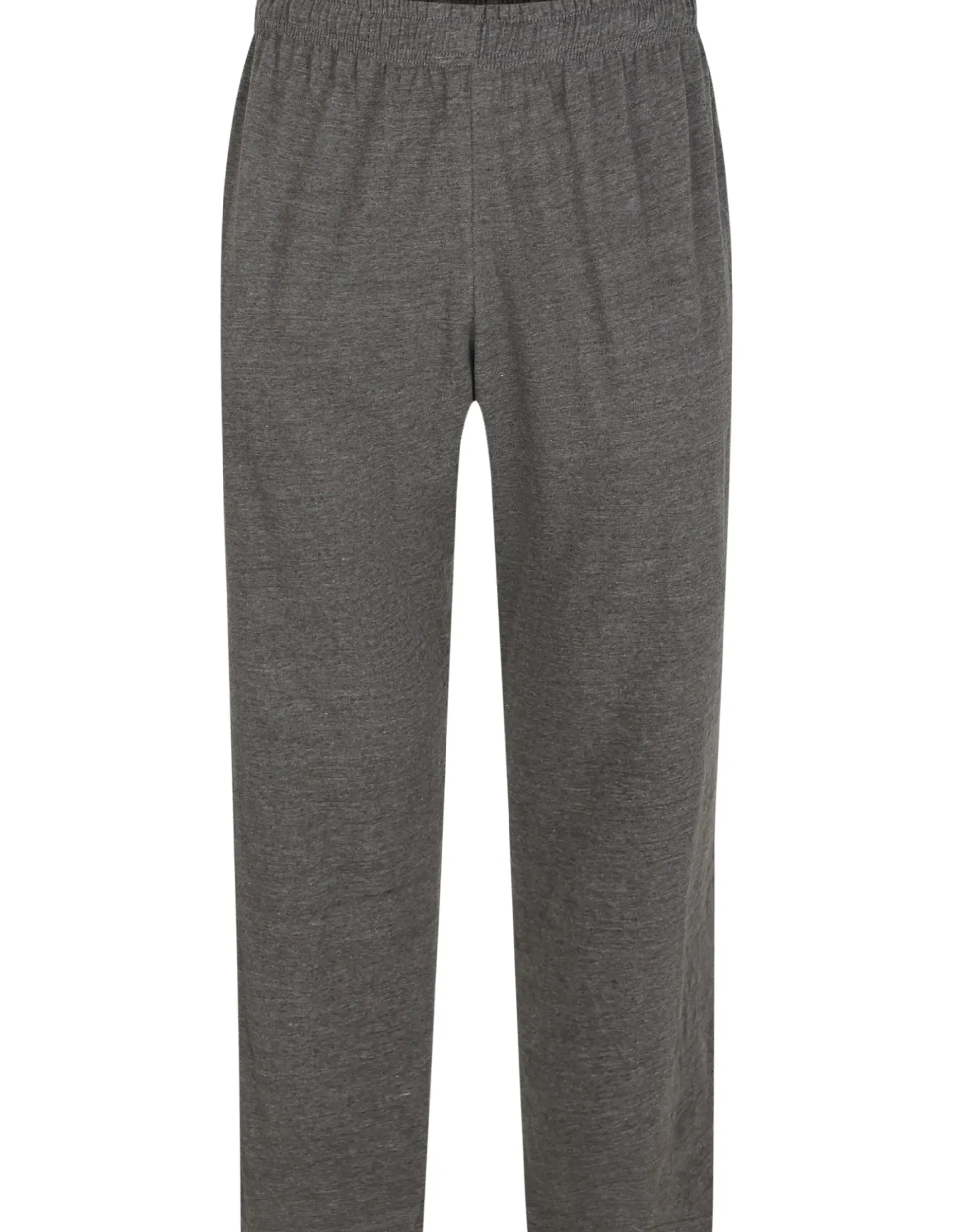 Bigdude Lightweight Jersey Open Hem Joggers Charcoal Marl