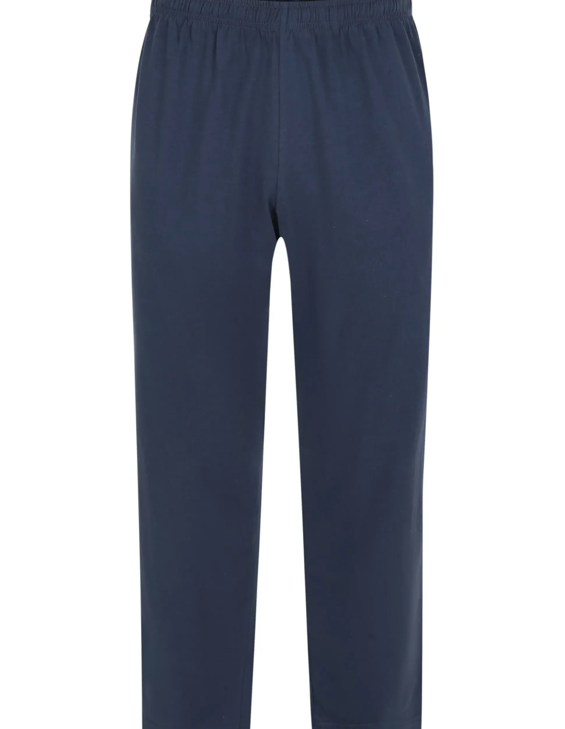 Bigdude Lightweight Jersey Open Hem Joggers Navy