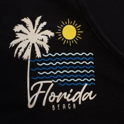 Bigdude Lightweight Summer Print Vest Black Tall