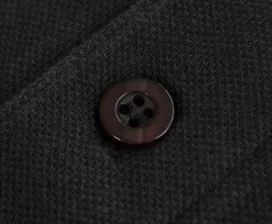 Bigdude Long Sleeve Polo Shirt Black