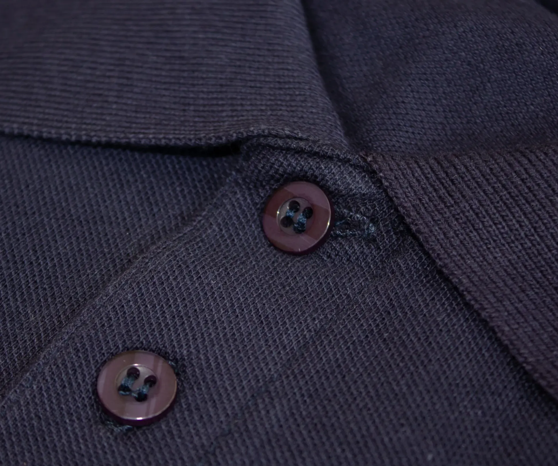 Bigdude Long Sleeve Polo Shirt Charcoal Marl