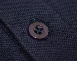Bigdude Long Sleeve Polo Shirt Charcoal Marl