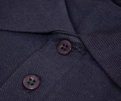 Bigdude Long Sleeve Polo Shirt Navy