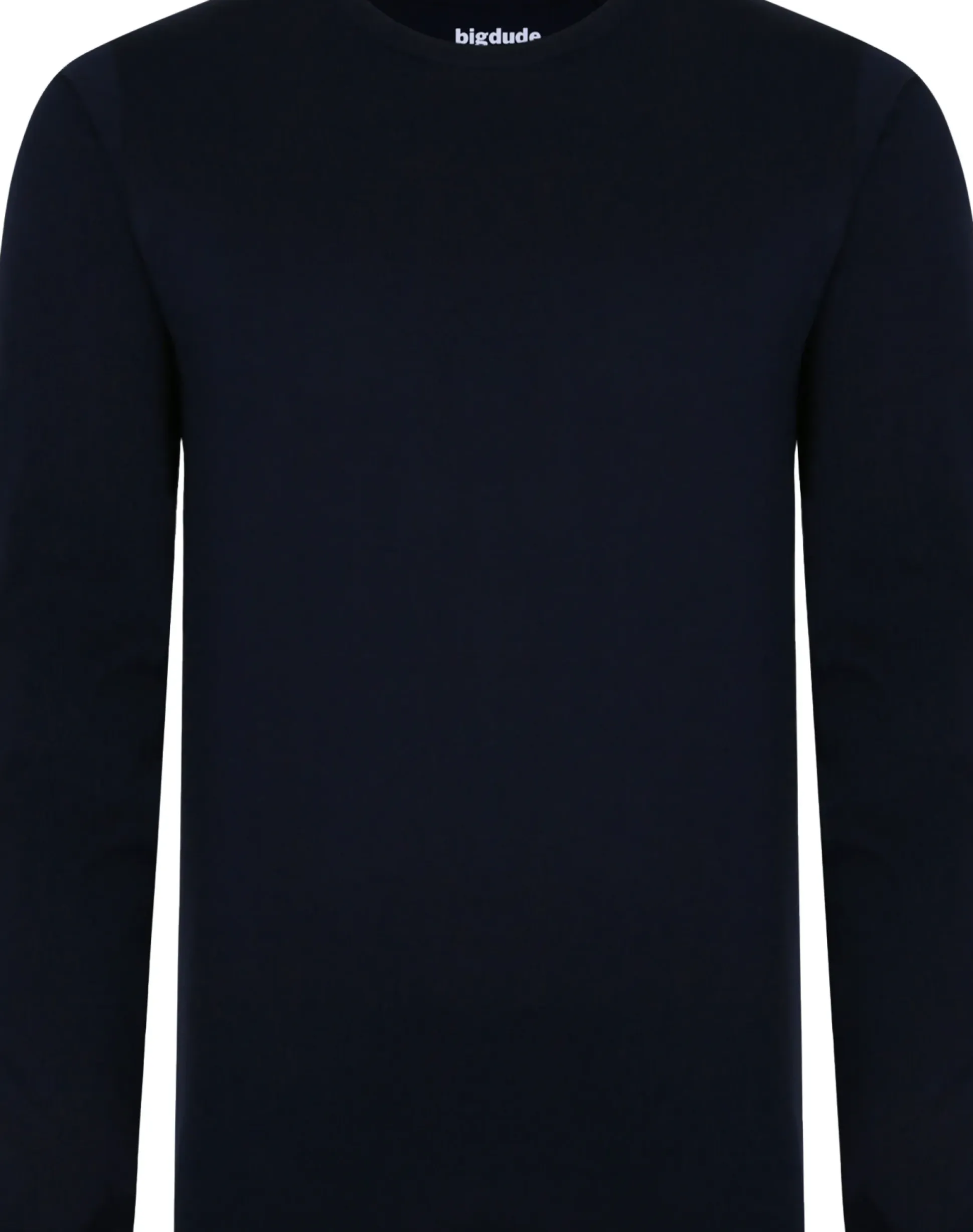 Bigdude Long Sleeve T-Shirt Navy Tall
