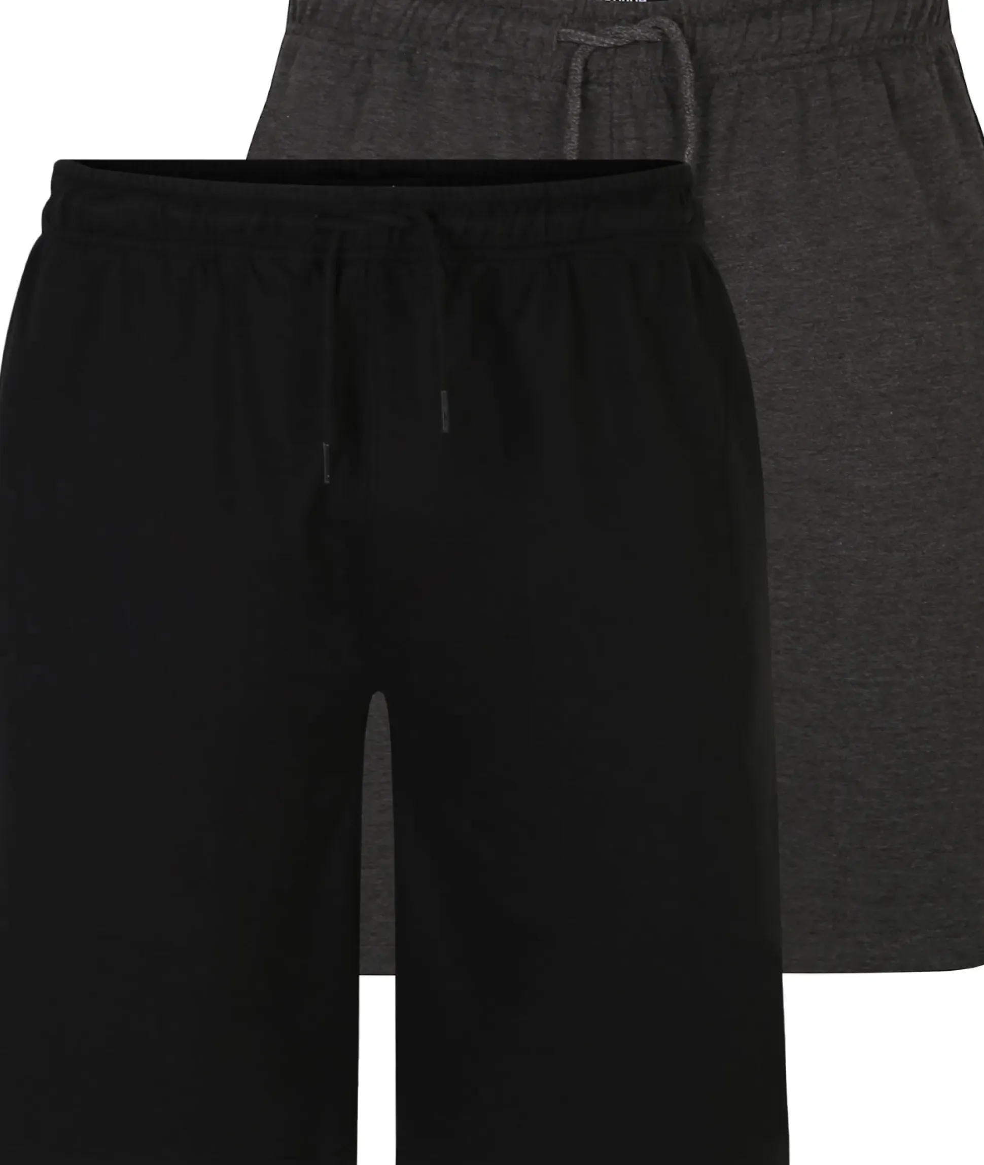 Bigdude Loopback Jogger Shorts Twin Pack Black/Charcoal
