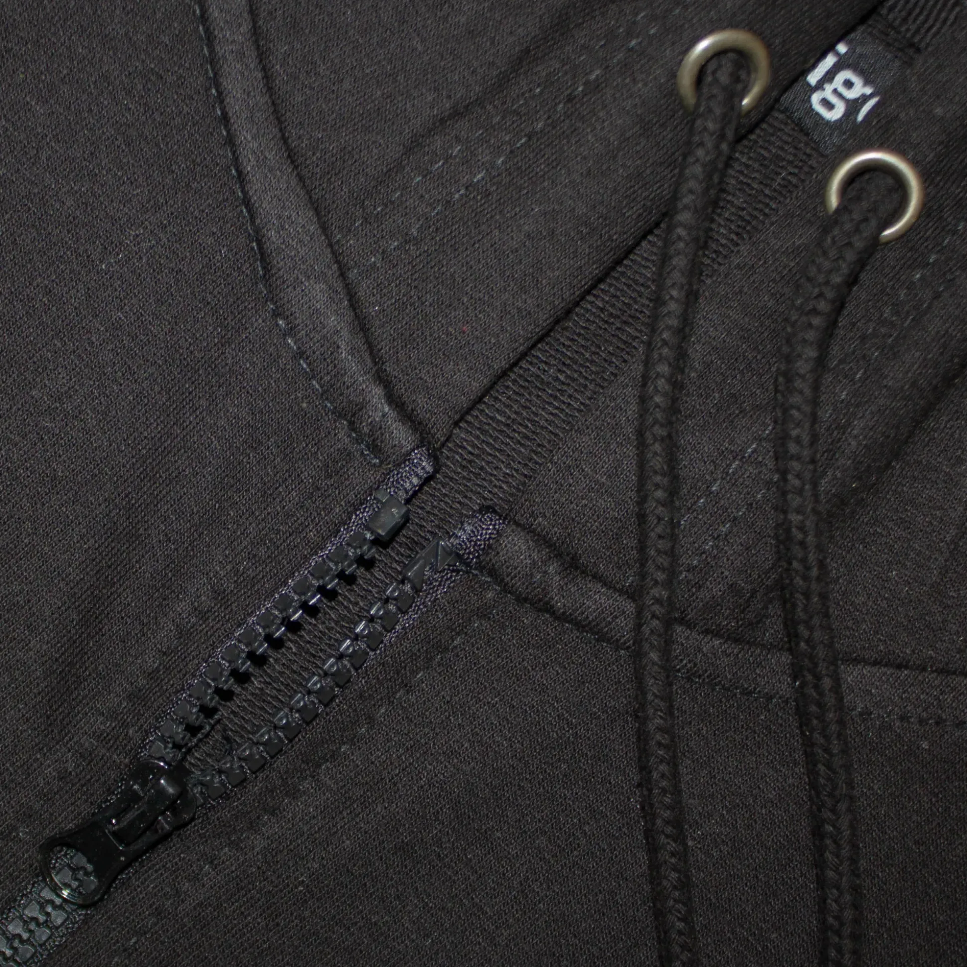 Bigdude Loop Back Sleeveless Hoody Black Tall