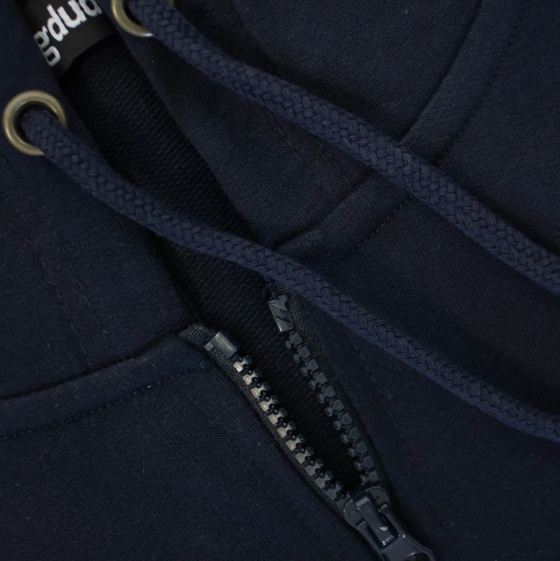 Bigdude Loop Back Sleeveless Hoody Navy Tall