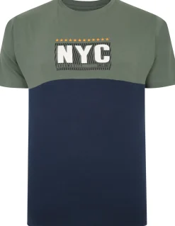 Bigdude NYC Print Cut & Sew T-Shirt Sage Green