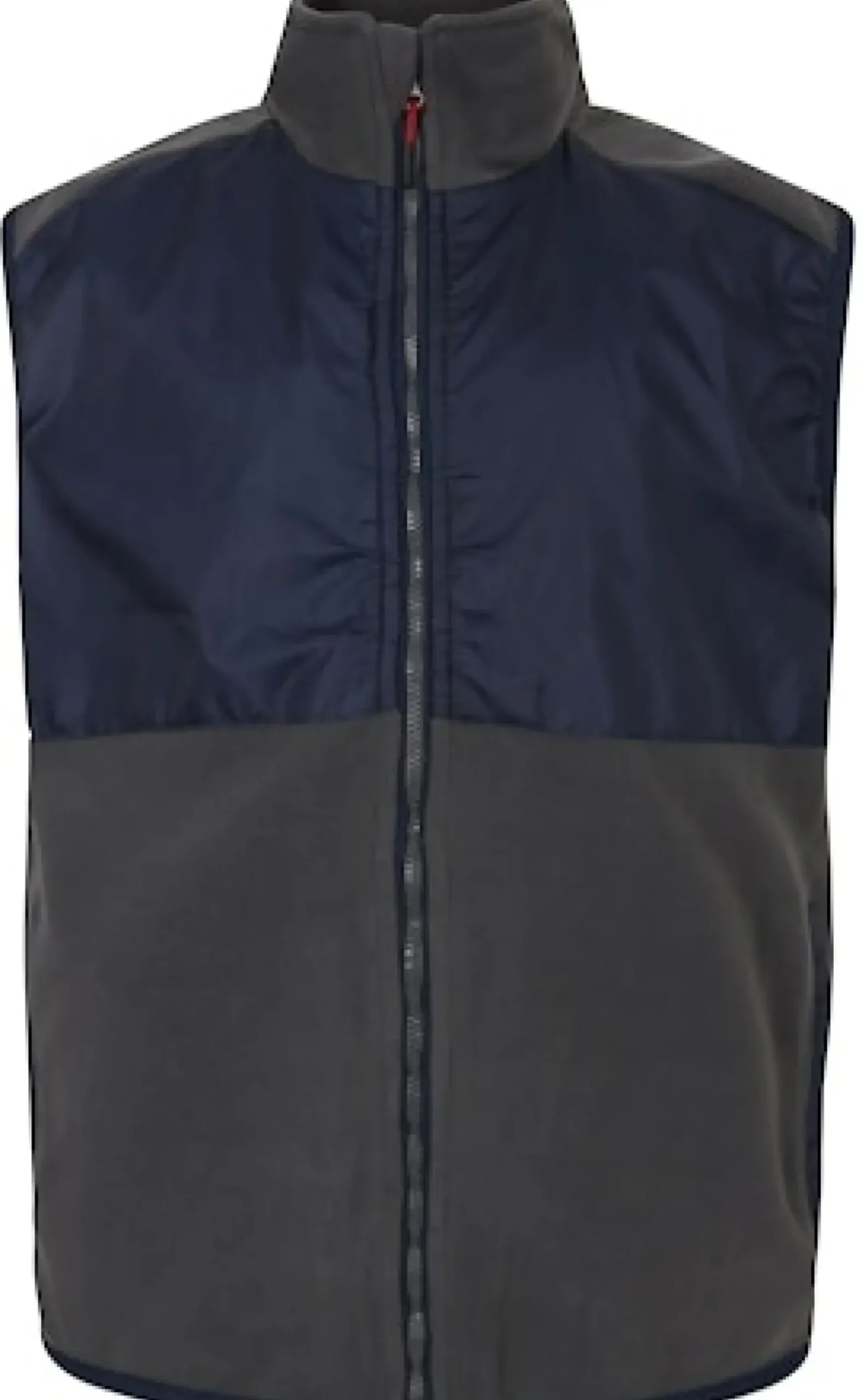 Bigdude Nylon Polar Fleece Gilet Navy/Charcoal