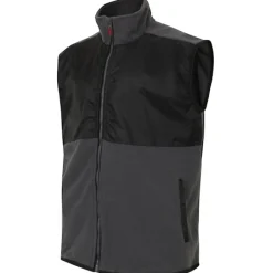 Bigdude Nylon Polar Fleece Gilet Black/Charcoal