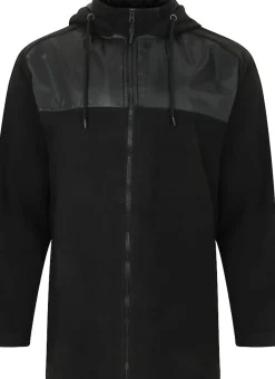 Bigdude Nylon Polar Fleece Jacket Black
