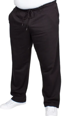 Bigdude Open Hem Joggers Black