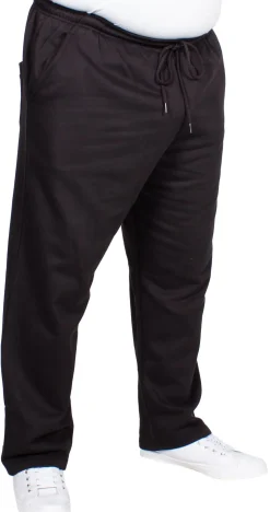 Bigdude Open Hem Joggers Black