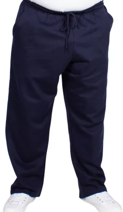 Bigdude Open Hem Joggers Navy