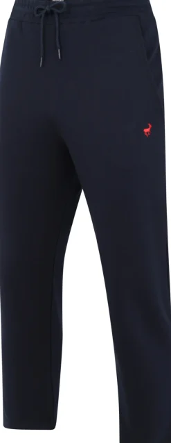 Bigdude Open Hem Loop Back Joggers Navy