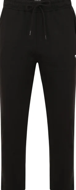 Bigdude Open Hem Loop Back Joggers Black