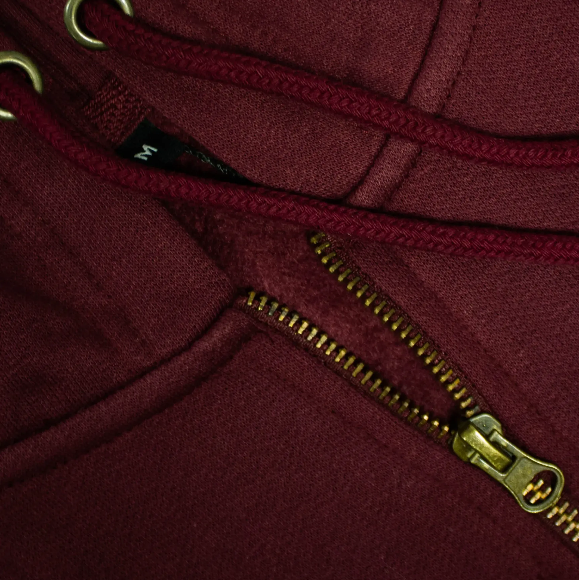 Bigdude Original Full Zip Hoody Burgundy
