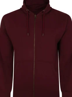 Bigdude Original Full Zip Hoody Burgundy Tall