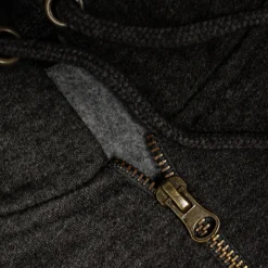Bigdude Original Full Zip Hoody Charcoal Tall