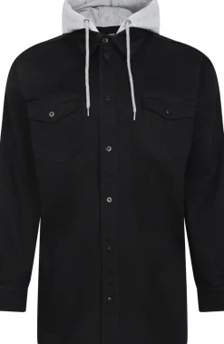 Bigdude Overshirt With Hood Black