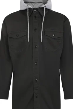 Bigdude Overshirt With Hood Charcoal