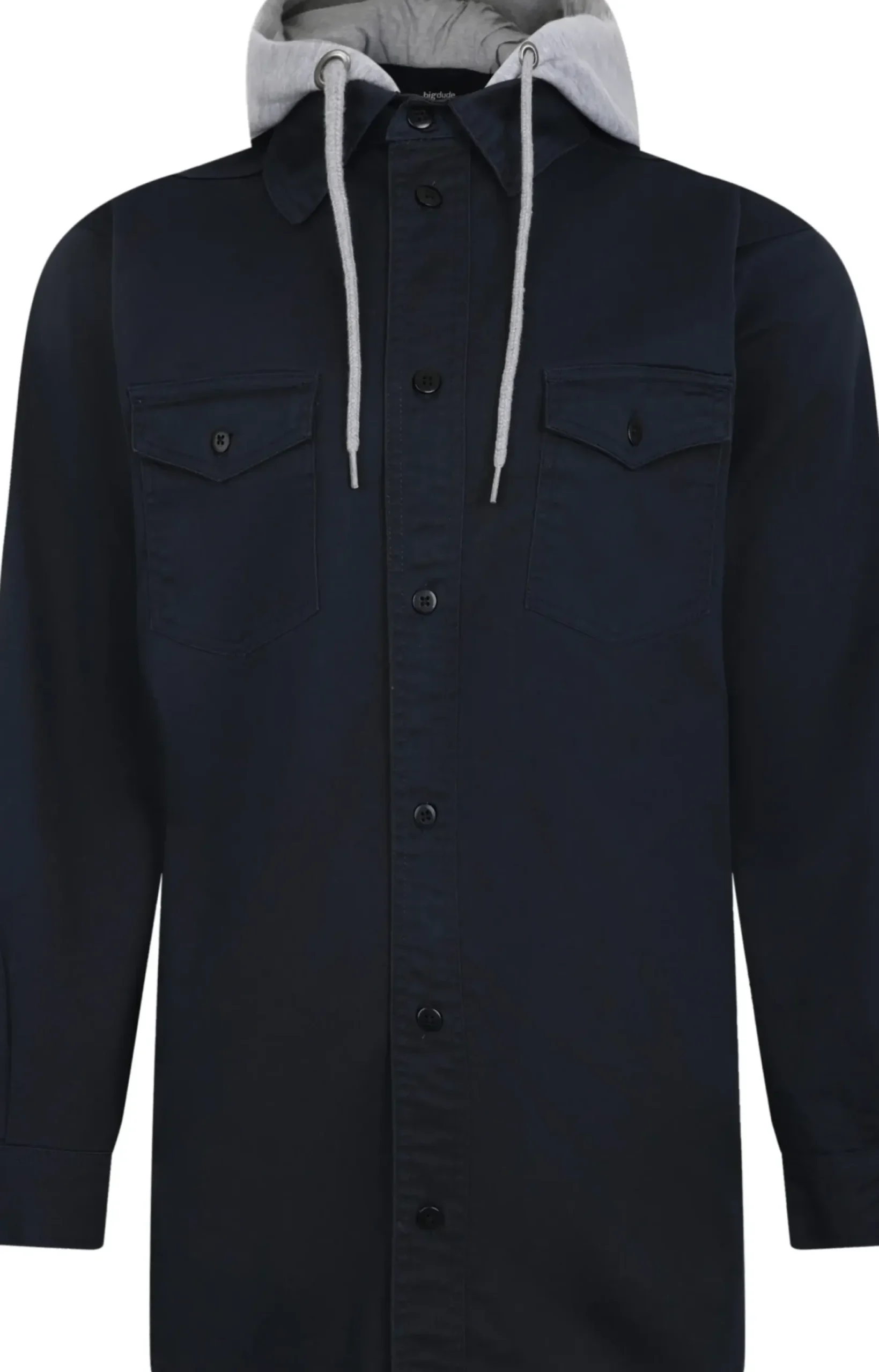 Bigdude Overshirt With Hood Navy