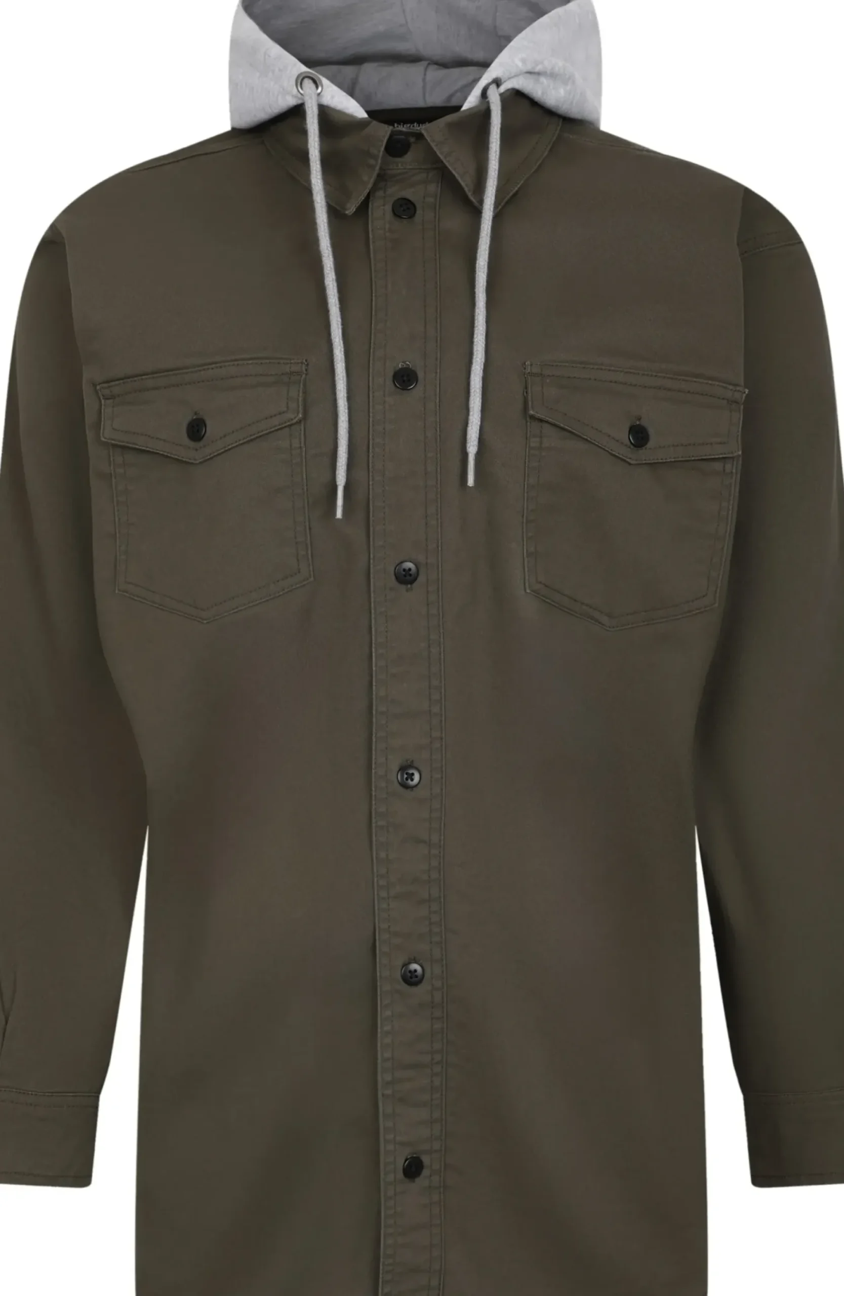 Bigdude Overshirt With Hood Olive