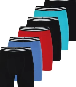 Bigdude 6 Pack Assorted Boxer Shorts Mixed