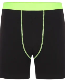 Bigdude 4 Pack Contrast Boxer Shorts Black