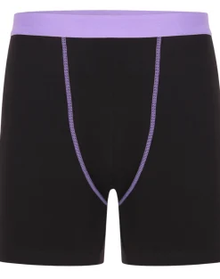 Bigdude 4 Pack Contrast Boxer Shorts Black