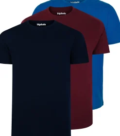 Bigdude 3 Pack Plain T-Shirts