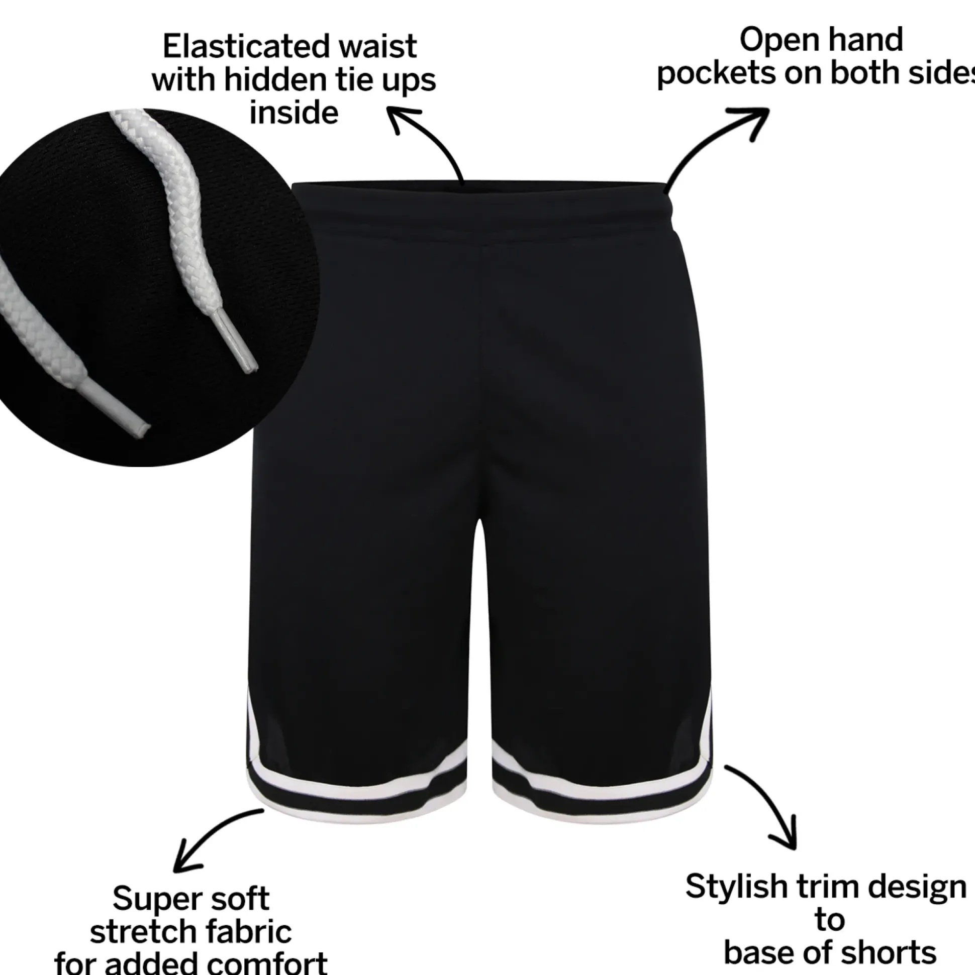 Bigdude Performance Shorts Black