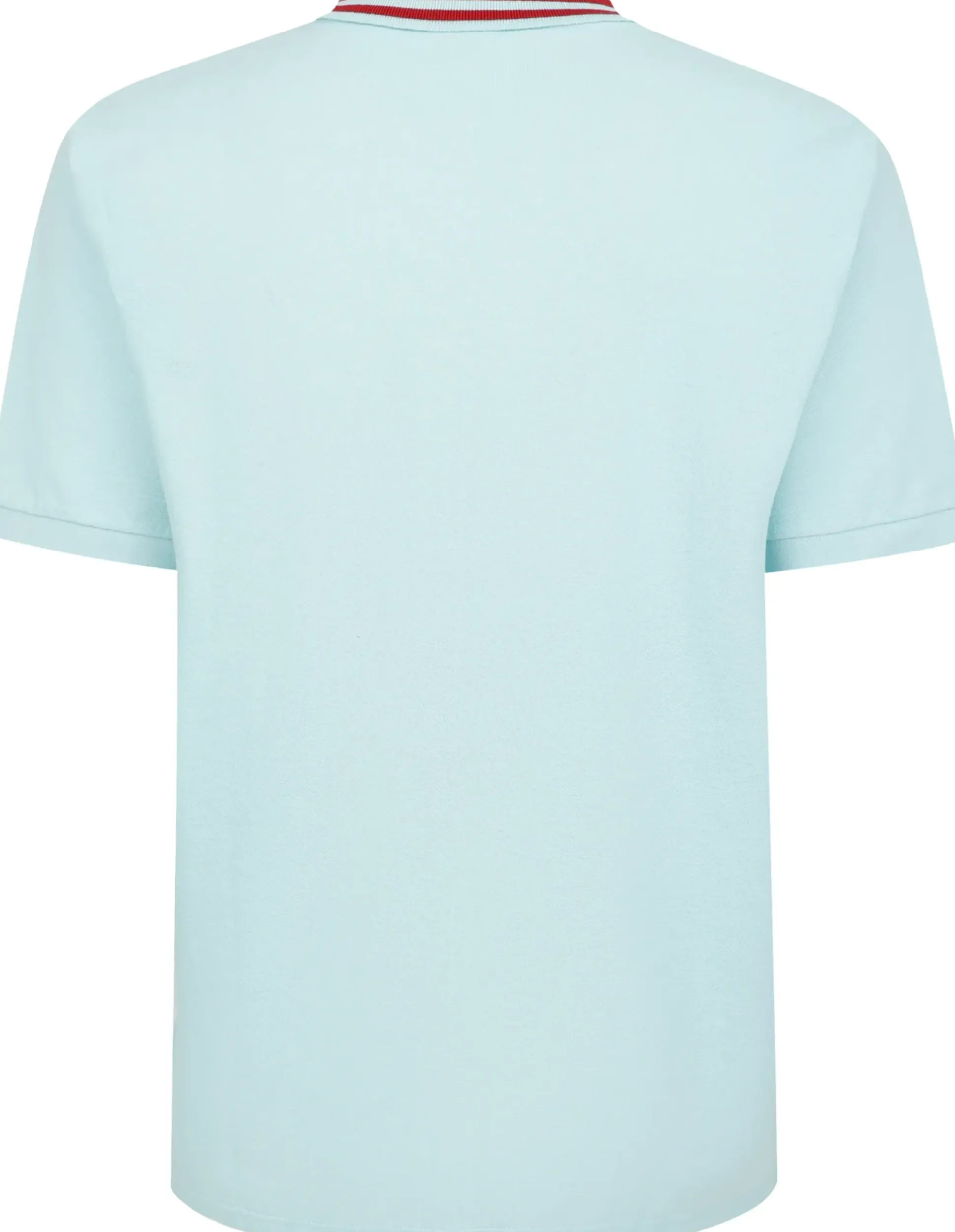 Bigdude Pique Polo With Chunky Tipping Turquoise