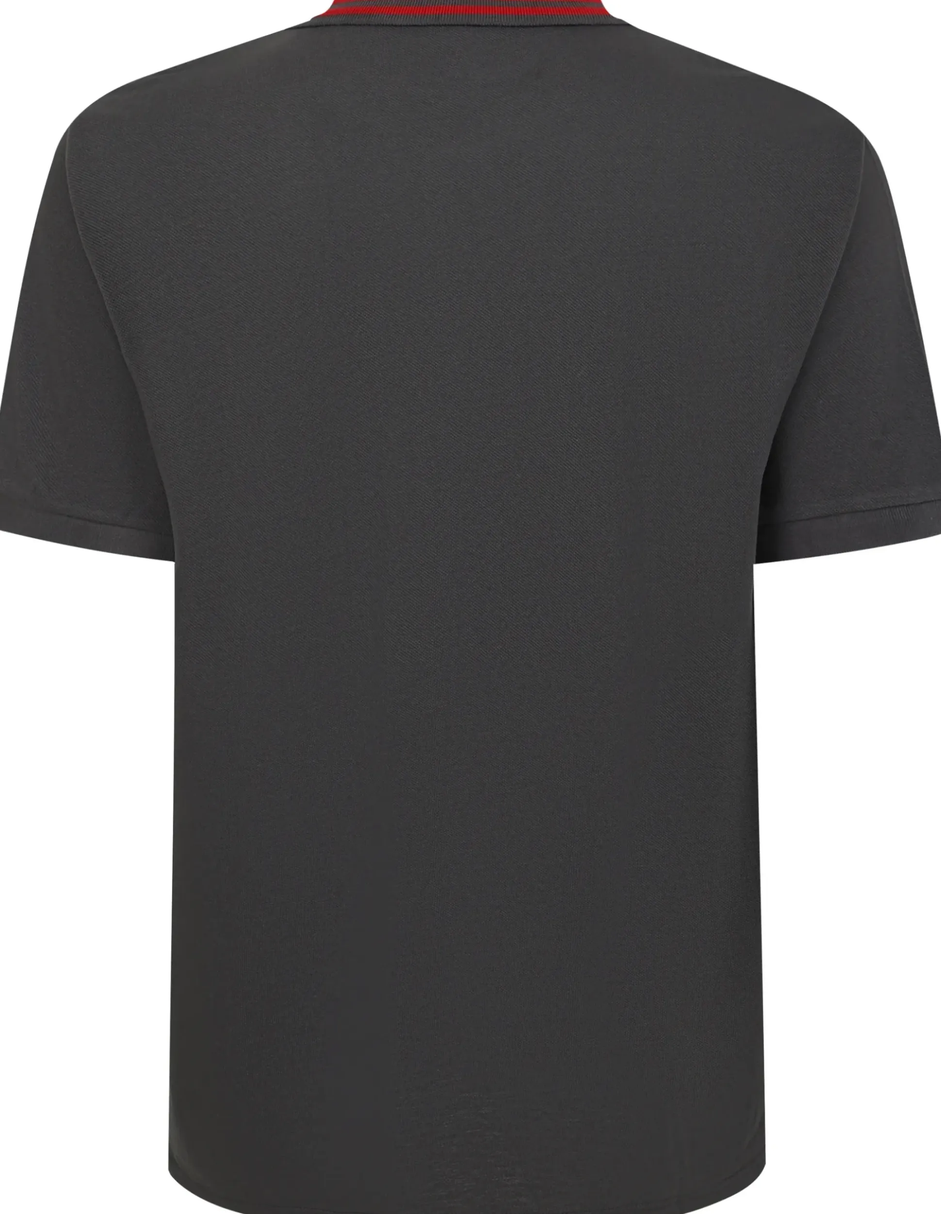 Bigdude Pique Polo With Chunky Tipping Charcoal