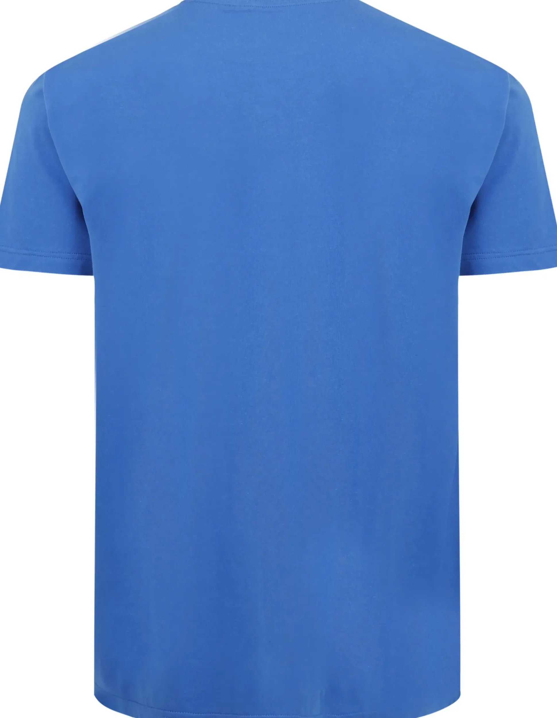 Bigdude Plain Crew Neck T-Shirt With Pocket Royal Blue