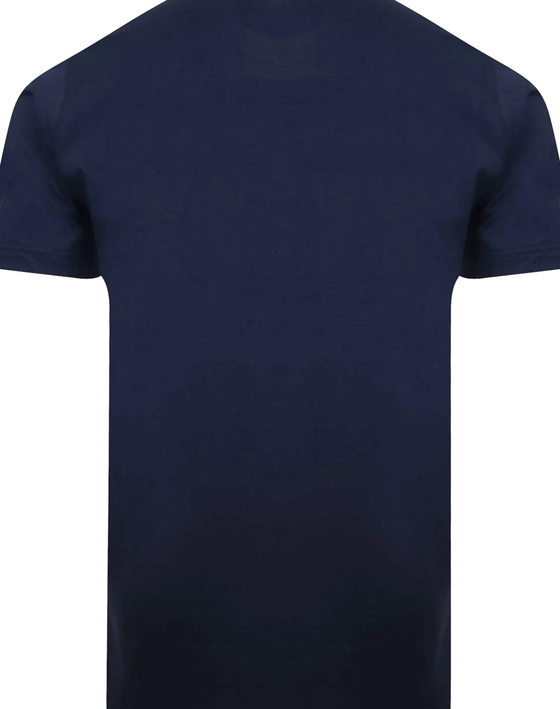 Bigdude Plain Crew Neck T-Shirt With Pocket Navy