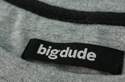 Bigdude Plain Crew Neck T-Shirt Grey