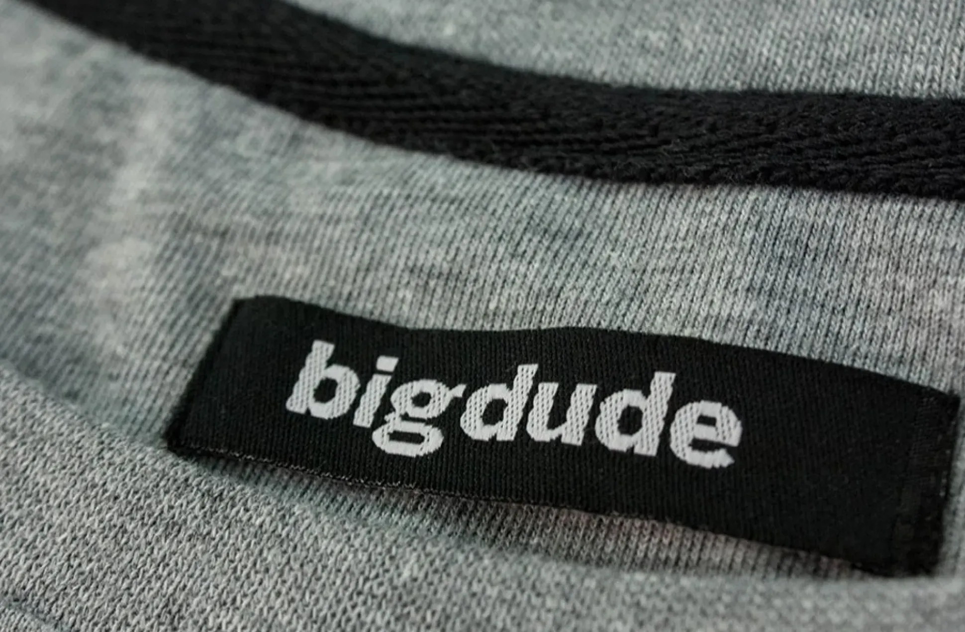 Bigdude Plain Crew Neck T-Shirt Grey