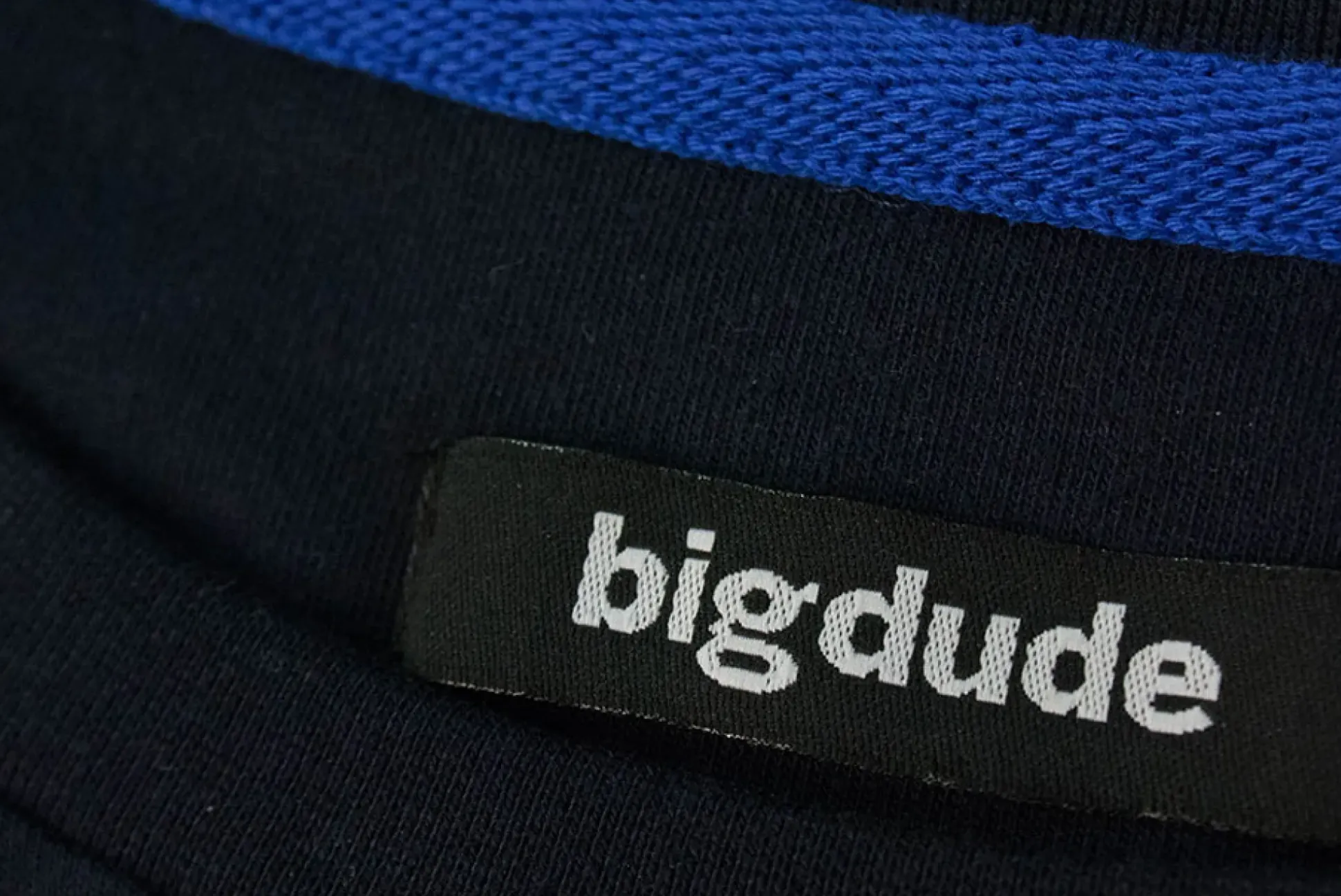 Bigdude Plain Crew Neck T-Shirt Navy Tall