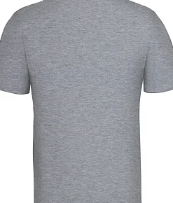 Bigdude Plain Crew Neck T-Shirt Grey Tall