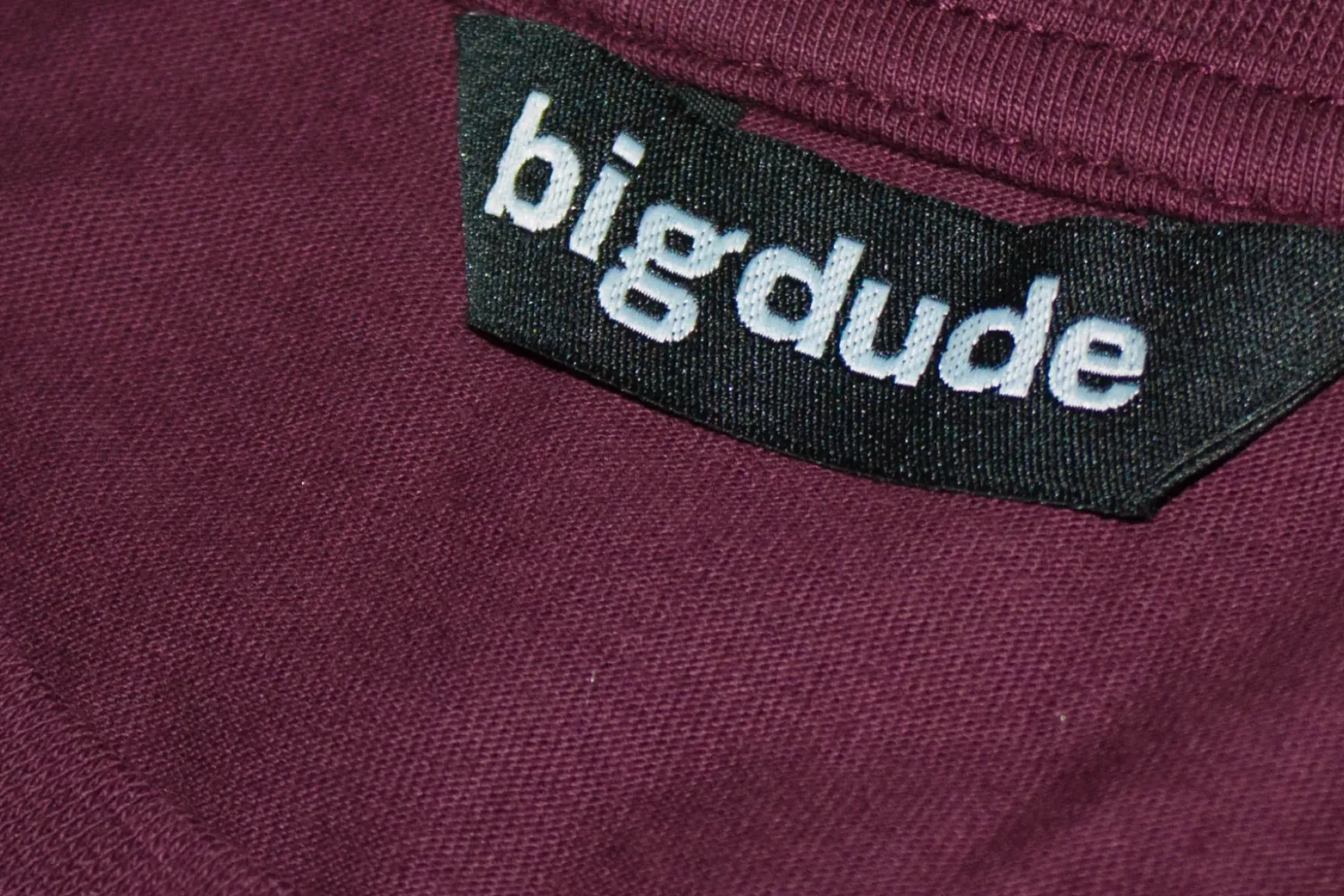 Bigdude Plain Crew Neck T-Shirt Burgundy Tall